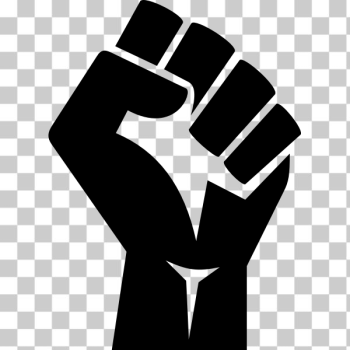SVG Vector image of raised fist pictogram SVG Vector image of raised fist pictogram