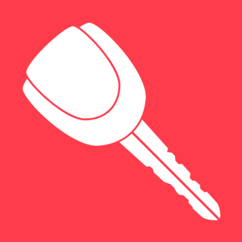 SVG Vector image of red car door key logo SVG Vector image of red car door key logo