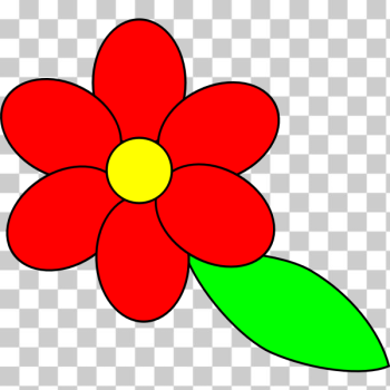 SVG Vector image of red petals flower SVG Vector image of red petals flower