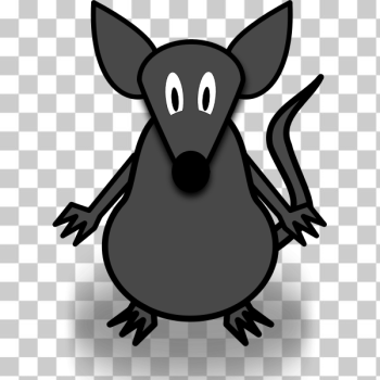 SVG Vector image of scared cartoon mouse SVG Vector image of scared cartoon mouse