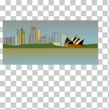 SVG Vector image of Sydney skyline SVG Vector image of Sydney skyline