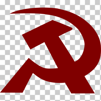 SVG Vector image of tilted thick hammer and a sickle sign SVG Vector image of tilted thick hammer and a sickle sign