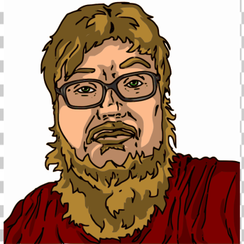 SVG Vector image of young guy with yellow beard SVG Vector image of young guy with yellow beard