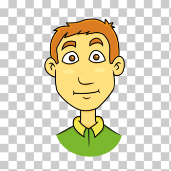 SVG Vector image of young man cartoon character SVG Vector image of young man cartoon character