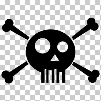 SVG Vector llustration of a skull and two bones SVG Vector llustration of a skull and two bones