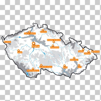 SVG Vector map of Czech Republic SVG Vector map of Czech Republic