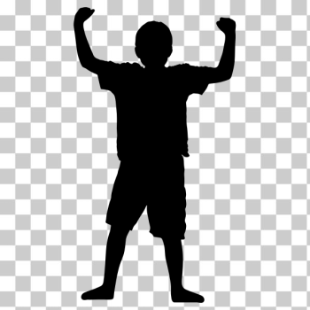 SVG Victory Boy Silhouette SVG Victory Boy Silhouette