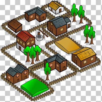 SVG Village vector map symbol SVG Village vector map symbol
