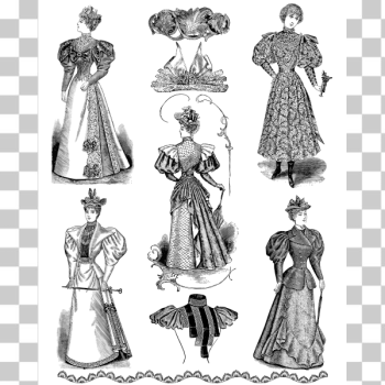 SVG Vintage Female Fashion SVG Vintage Female Fashion