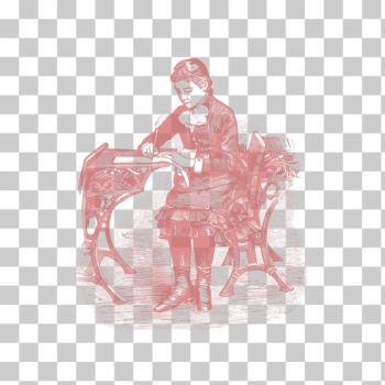 SVG Vintage girl at school SVG Vintage girl at school