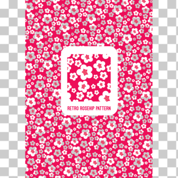 SVG Vintage rosehip pattern