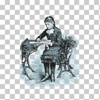 SVG Vintage school girl SVG Vintage school girl