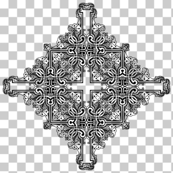 SVG Vintage symmetric frame cross SVG Vintage symmetric frame cross
