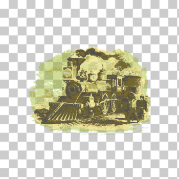 SVG Vintage train with people SVG Vintage train with people