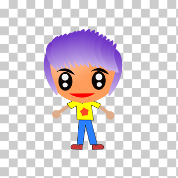 SVG Violet-haired girl SVG Violet-haired girl