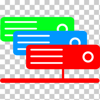 SVG Virtual colored server vector clip art SVG Virtual colored server vector clip art