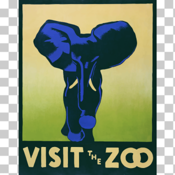 SVG Visit the zoo poster SVG Visit the zoo poster