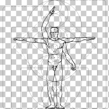 SVG Vitruvian Man SVG Vitruvian Man