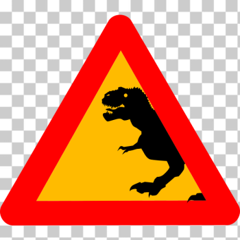 SVG Warning symbol Tyrannosaurus Rex SVG Warning symbol Tyrannosaurus Rex