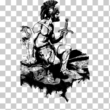 SVG Warrior with sword SVG Warrior with sword