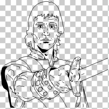 SVG Warrior with sword out SVG Warrior with sword out