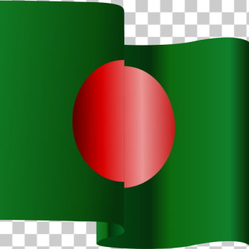 SVG Wavy Bangladesh flag SVG Wavy Bangladesh flag
