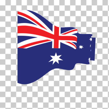 SVG Wavy flag of Australia SVG Wavy flag of Australia