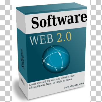 SVG Web 20 software box vector image