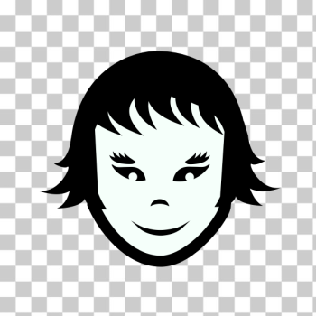 SVG Weird boy face vector image SVG Weird boy face vector image