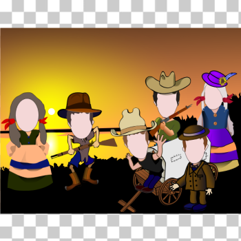 SVG Western caricatures SVG Western caricatures
