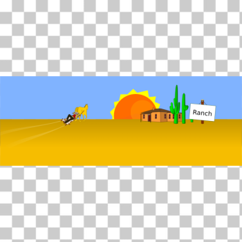 SVG Western comic scene vector graphics SVG Western comic scene vector graphics