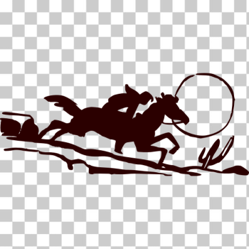 SVG Western horse rider SVG Western horse rider
