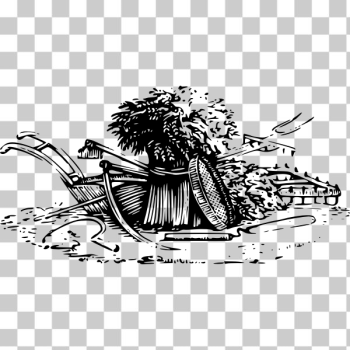 SVG Wheat harvest tools vector graphics SVG Wheat harvest tools vector graphics