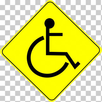 SVG Wheelchair caution sign SVG Wheelchair caution sign