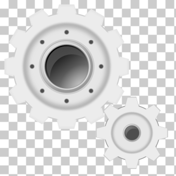 SVG White gears SVG White gears