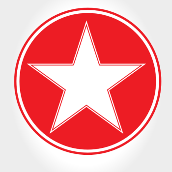 SVG White star red circle SVG White star red circle
