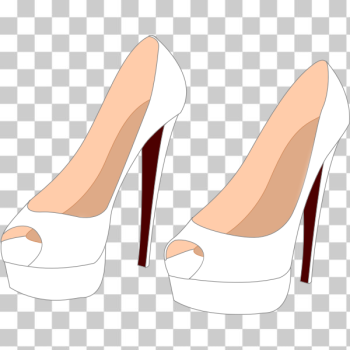 SVG White stilettos SVG White stilettos
