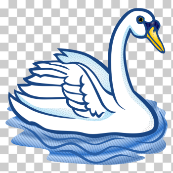 SVG White swan SVG White swan