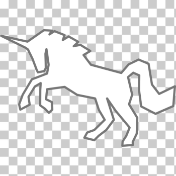 SVG White Unicorn SVG White Unicorn