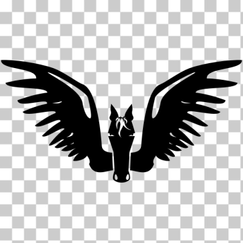 SVG Winged horse silhouette SVG Winged horse silhouette
