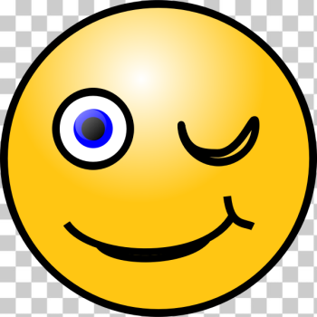 SVG Winking face emoticon SVG Winking face emoticon