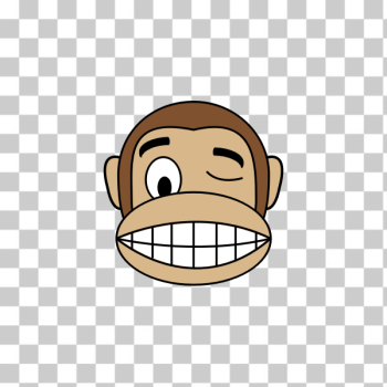SVG Winking monkey SVG Winking monkey