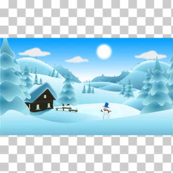 SVG Winter landscape SVG Winter landscape