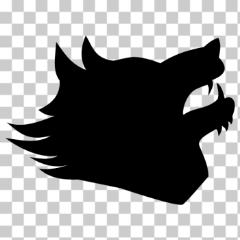 SVG Wolf profile silhouette SVG Wolf profile silhouette