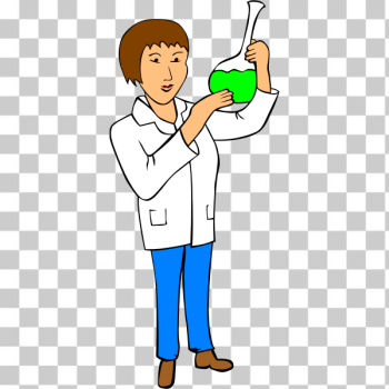 SVG Woman chemist vector illustration SVG Woman chemist vector illustration