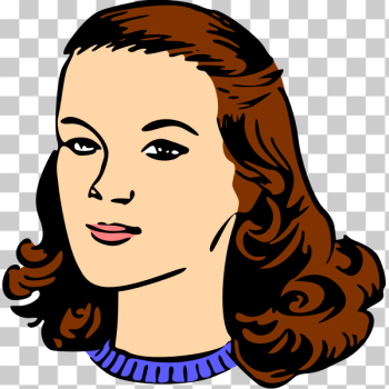 SVG Woman Head Colour SVG Woman Head Colour