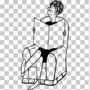 SVG Woman in armchair SVG Woman in armchair
