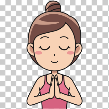 SVG Woman meditating vector drawing SVG Woman meditating vector drawing