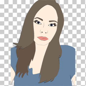 SVG Woman Portrait Illustration SVG Woman Portrait Illustration