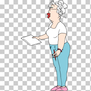 SVG Woman signing paper SVG Woman signing paper